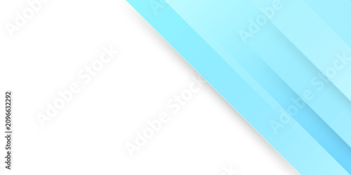 Fotografie Minimalist light blue and white abstract geometric background featuring diagonal