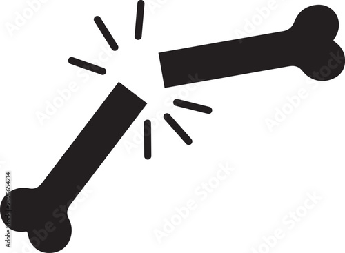 Photos Broken Bone Icon Illustrating Medical Injury and Pain