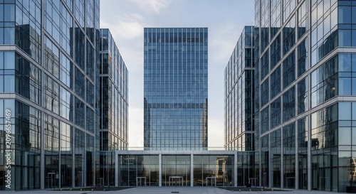 Modern office buildings exterior