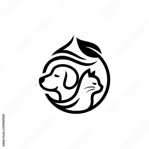 Dog and Cat Logo Design.