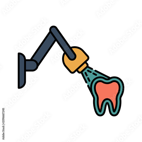 Dental X-Ray Machine Icon for Orthodontist Clinic
