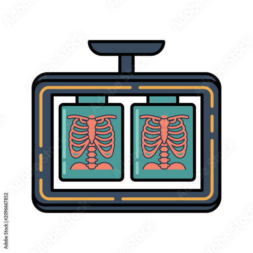 X-Ray Viewbox Lightboard Icon for Doctor Office