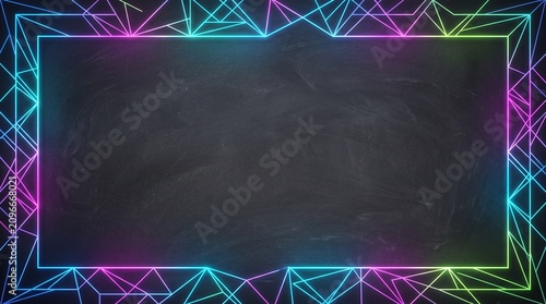 neon chalkboard background for school