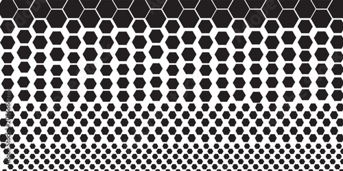 Foto Abstract Seamless Black and White Geometric Pattern with Polygons