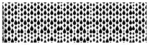 Fotografie Droplet shapes arranged in minimalist geometric pattern for modern background de