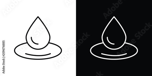Canvastavla Essentials oil drop icon simple elements series