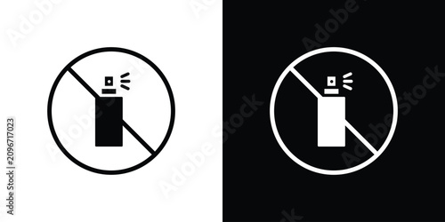 Fotografija No spray can allowed sign simple elements series