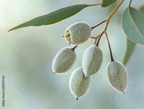 Eucalyptus Pods Silvery Green Botanical Branch for blog post