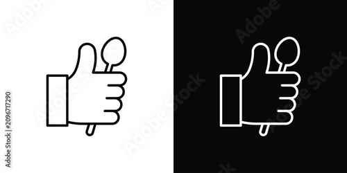 Tablou pe pânză Good food icon simple elements series