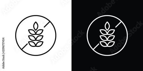 gluten free icon simple elements series