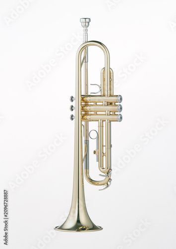 Photography trumpet isolated on white