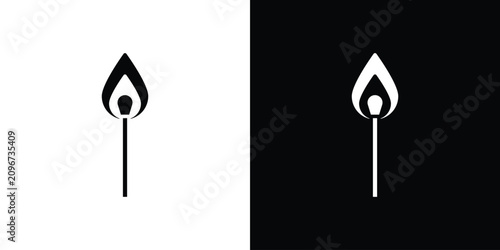 Tableau sur toile Matches icon minimal artwork bundle