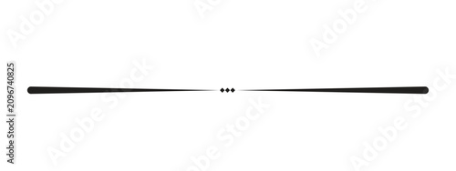 Black Horizontal Divider Line Dots Separator Text Border Vector Design