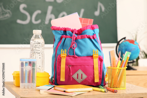 Colorful school backpack fi...