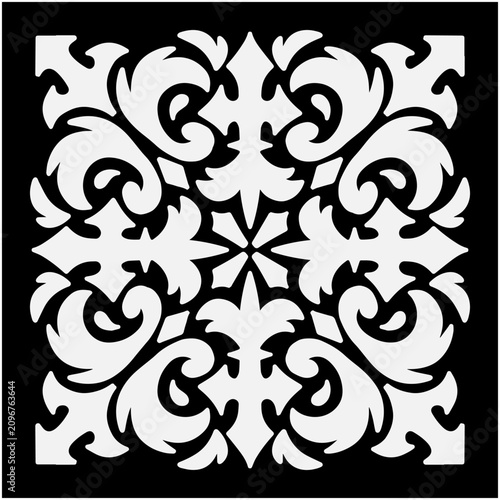 Bild auf Leinwand ornate ornament celtic art draw