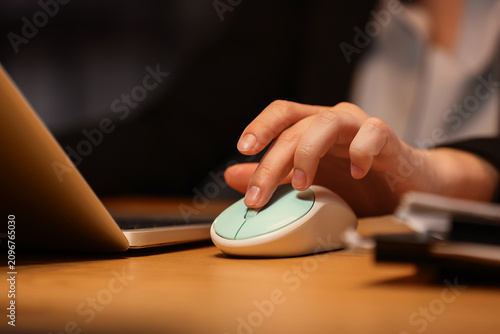 Persons hand using a mint g...