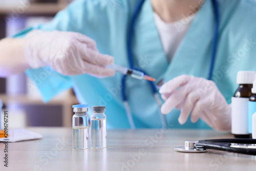 Medical professional in scr...