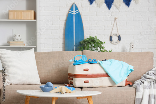 Suitcase with childrens swi...