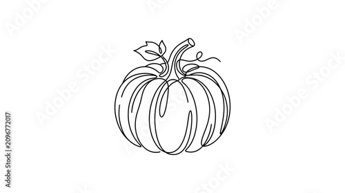 Foto Minimalist Continuous One Line Drawing of Person in Traditional Middle Eastern A