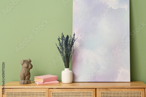 Vase with beautiful lavende...