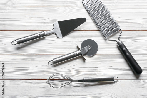 Set of stainless steel kitc...