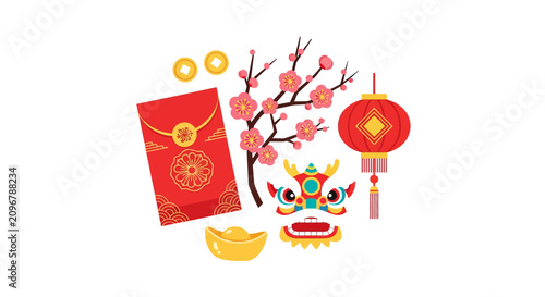 Chinese New Year Dragon Decorations.