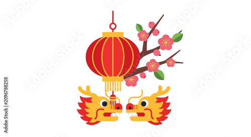 Chinese New Year Dragon Decorations.