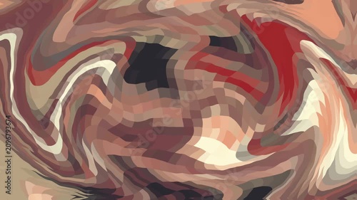 A brown, red, black, and beige swirly pixelated wallpaper background texture