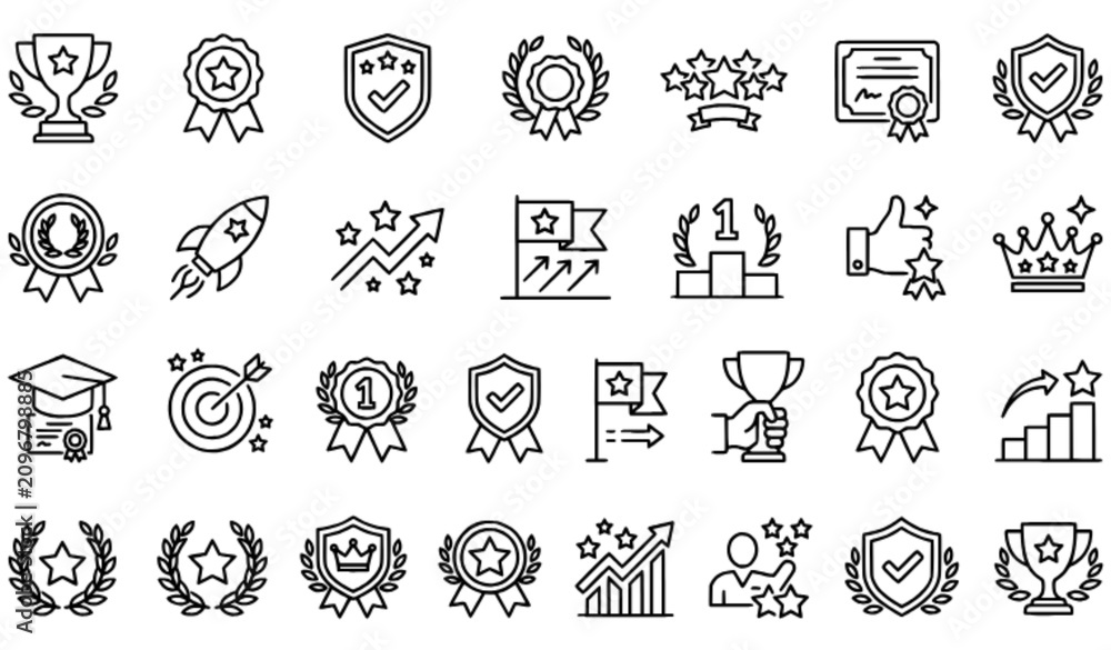 set of vector icons