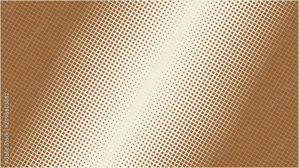 Obraz premium Abstract Halftone Pattern Background with Brown Gradient Texture