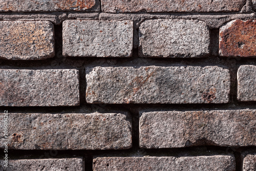 Textured white brick wall for seamless background. Vintage design element. Copy space. Retro wallpaper. Use for display products.