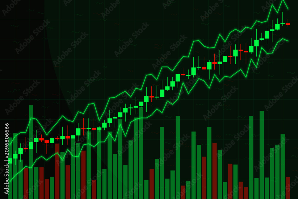 Fototapeta premium stock market graphs