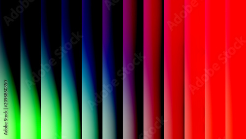 Billede på lærred Abstract Red and Green glassy style texture Background with Vertical Lines, vect