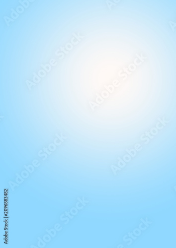 Abstract Soft Light Blue and Glowing White Gradient Background