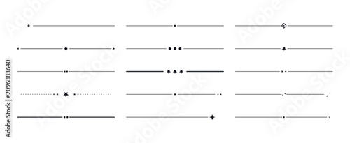 Set of decorative text dividers and ornaments