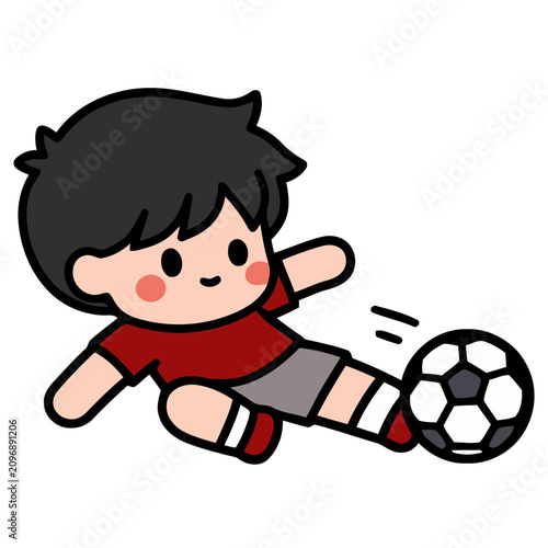 boy with soccer ball