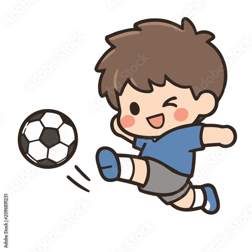 cartoon soccer player