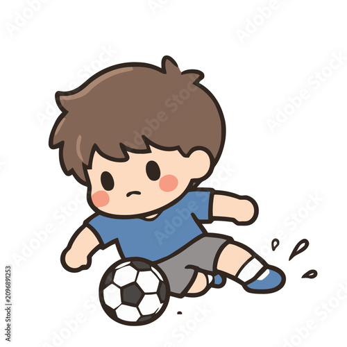 boy with soccer ball