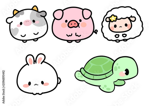 cartoon animal head icon