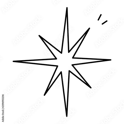 star vector logo. alone star isolated on white