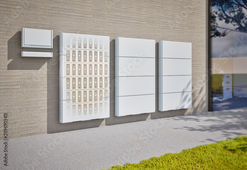 Group of home batteries or energy storage systems for residential used
