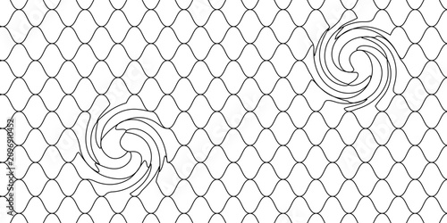 Canvastavla Seamless wire fence pattern
