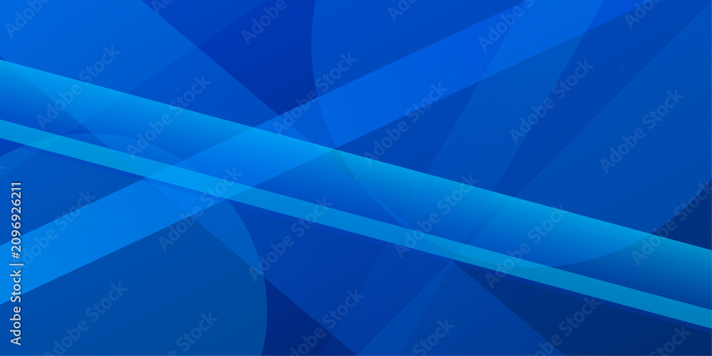 Obraz premium Abstract blue geometric background featuring overlapping diagonal translucent shapes for modern digital presentation