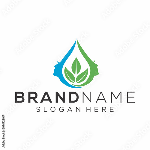 Skin Leaf Logo Vector