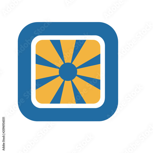 Abstract sunburst logo