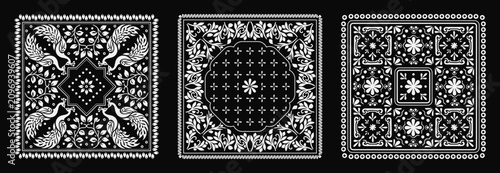 bandana ornate illustration drawing art ornate folk