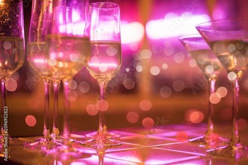фотографія Closeup of party drinks romantic theme