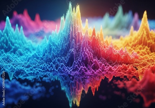 Chromatic Peaks: A Symphony of Light and Form
