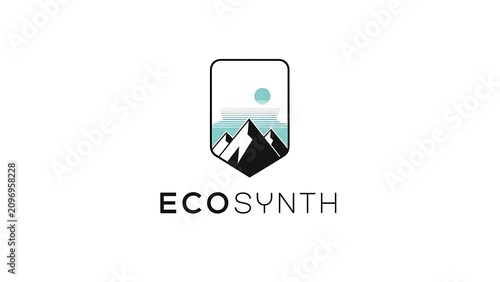 Eco-friendly technology sustainability icon symbol.