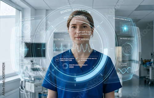 AI-Powered Biometric Authentication Interface in Modern Healthcare